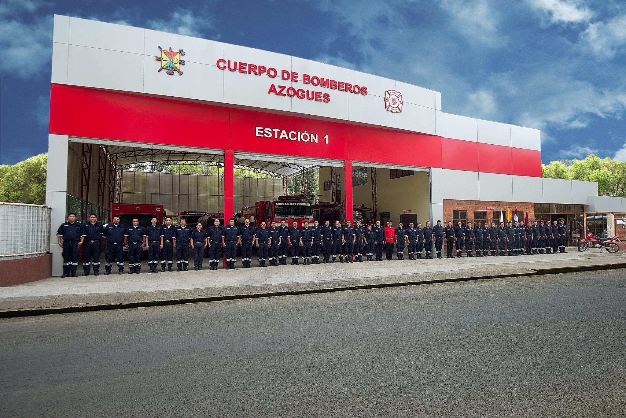 Caserne de pompiers équipée et modernisée grâce aux dons de matériel SPAI
